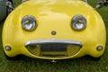 Front end of a yellow Austin-Healey Sprite Royalty Free Stock Photo