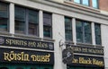 Front entrance with bright and colorful signs, world famous restaurant, The Black Rose,Boston,Mass,2014