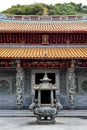 Front entrance of a Chinese Temple Royalty Free Stock Photo