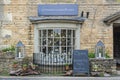 The front entrance of Cotswold Candlemakers shop in Bourton-on-the-Water, known as The Venice of the Cotswolds Gloucestershire