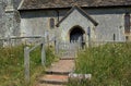 Front entrance, Hamsey Church, near Lewes, Sussex, UK