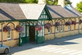 Front entrance of Malahide train station in Dublin, Ireland. Royalty Free Stock Photo