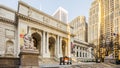 Front entrance New York Public Library Royalty Free Stock Photo