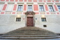 Front entrance to The Crown Jewels chamber in Prague Castle Royalty Free Stock Photo