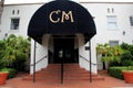 Front entrance to famed historic Casa Marina Hotel and Restaurant,Jacksonville Beach,Florida,2015