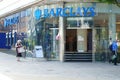 Barclays Bank facade, Plymouth England.