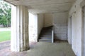 Front entrance to an old county court house in rural Alabma. Royalty Free Stock Photo