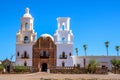 Front Of Spanish Mission Xavier De Bac In Arizona