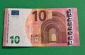 10 Euro Bill with Bankrupt Lettering Royalty Free Stock Photo