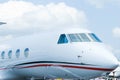 Front of executive jet Royalty Free Stock Photo
