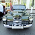 Front of executive retro car of 1950s