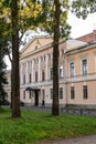 Pskov, Russia, September 6, 2023. View of the building of the former seminary. Royalty Free Stock Photo