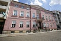 The front facade of the bourgeois residence