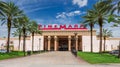Front facade of Cinemark Paradise 24 movie theater - Davie, Florida, USA Royalty Free Stock Photo