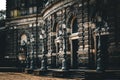 Front Facade of Dresden Semperoper in Theaterplatz Royalty Free Stock Photo