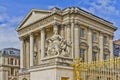 Front facade of Famous palace Versailles