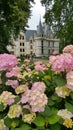 Front facade of French chateau