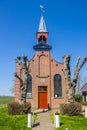 Front facade of the historic church of Den Horn