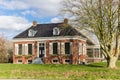 Front facade of a historic farm in the recreation area Kardinge near Groningen Royalty Free Stock Photo