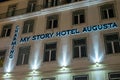 front facade of the hotel \