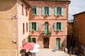 Front facade of the Hotel de Ville, Roussillon, Provence France Royalty Free Stock Photo