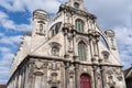 saint pierre church facade in auxerre france