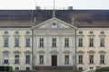 Front facade of Schloss Bellevue the presidential palace in Berlin Tiergarten Royalty Free Stock Photo