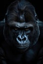 Front face dark gorilla