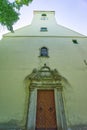 Front face of the Parish Church of the Nativity of the Virgin Mary in Smolenice Royalty Free Stock Photo