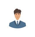 Front face portrait avatar office manager