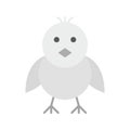 Front-Facing Baby Chick icon vector image. Royalty Free Stock Photo