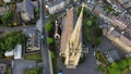Front facing St Eugene& x27;s Cathedral Derry Spire