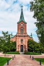 Front facing view at Jyvaskyla church in central Finland