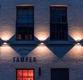 SHEFFIELD, UK - 23RD MARCH 2019: Front of the Tamper coffee house - Late in Spring