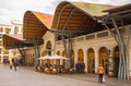 Front fasade of Santa Caterina market in Barcelona