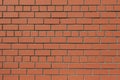 Front full-size view of a flat brick wall