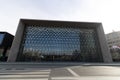 The front glass facade of the Ataturk Kultur Merkezi or AKM Royalty Free Stock Photo