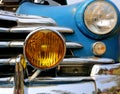 Front Grill and Headlights of Chevrolet Fleetmaster Royalty Free Stock Photo