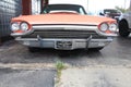 The front grill is to die for faded 60s classic car