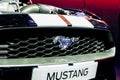 Front grilled of Ford Mustang showcase at Thailand Motor Expo 2019