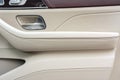 Front handle door panel with buttons of a luxury car