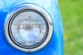 Front headlamp of a retro car Royalty Free Stock Photo