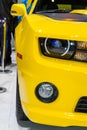 Front headlight and indicator detail on a Corvette