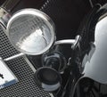 Front Headlight of a retro car Royalty Free Stock Photo