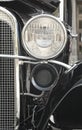 Front Headlight of a retro car Royalty Free Stock Photo