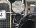 Front Headlight of a retro car Royalty Free Stock Photo