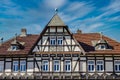 Front of historic House Gable in Goslar Royalty Free Stock Photo