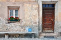 Front of house, italian village Royalty Free Stock Photo