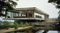 Modern House By Bernard Holst: A Fusion Of Die Brucke And Concrete Brutalism