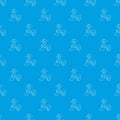 Front inclined segway pattern vector seamless blue